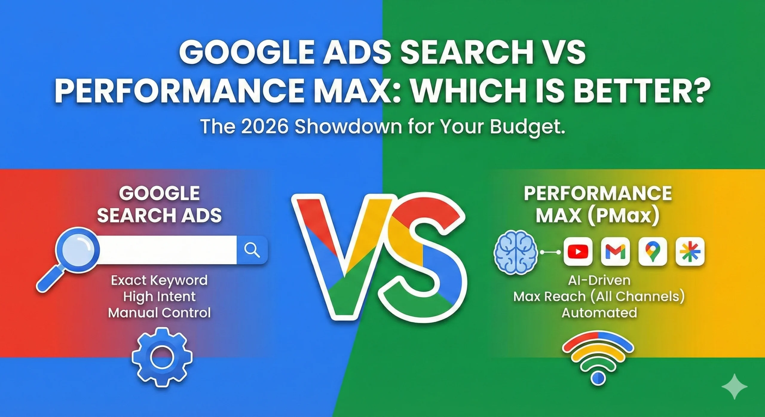 Google Ads Search vs Performance Max