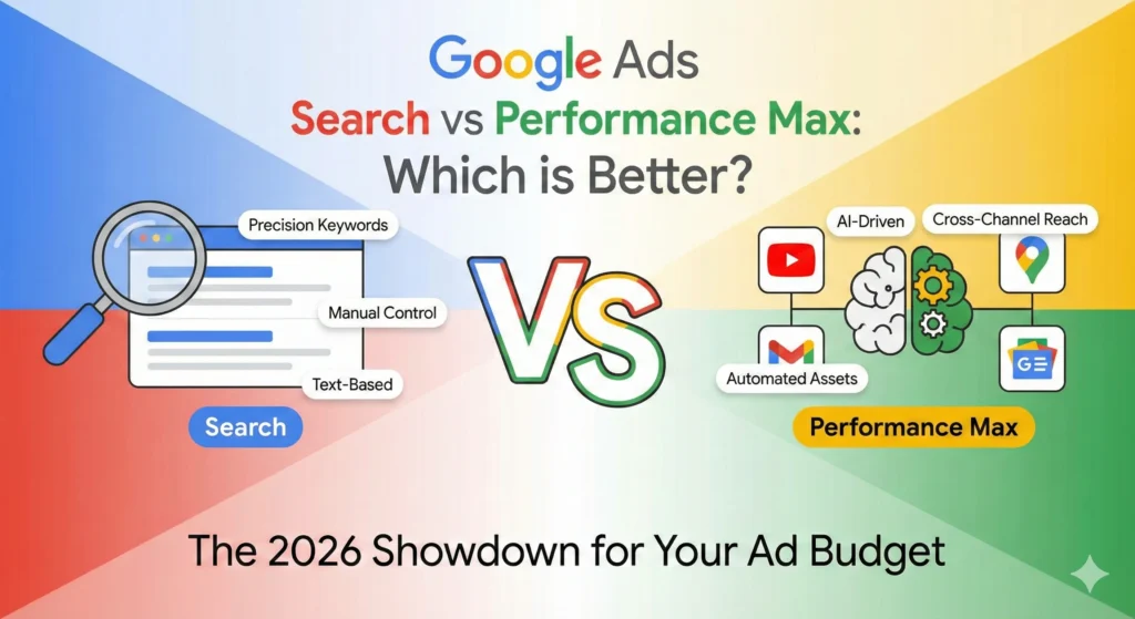Google Ads Search vs Performance Max